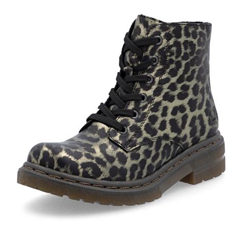 Dámská kotníková obuv RIEKER 78240-90 zlatá W5