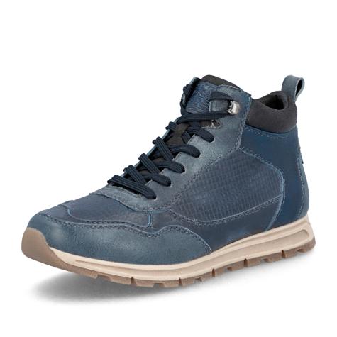 Pánska členková obuv RIEKER B0508-14 modrá W5