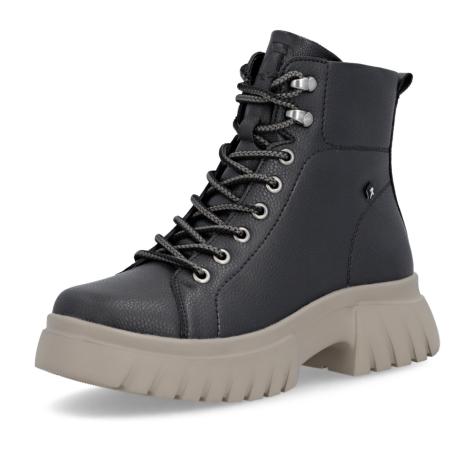 Dámska členková obuv RIEKER W1877-00 čierna W5