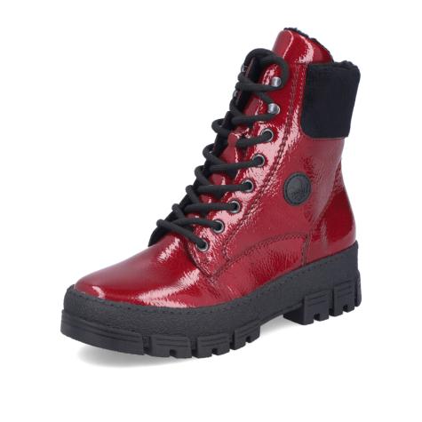 Dámska členková obuv RIEKER Y0220-33 červená W5