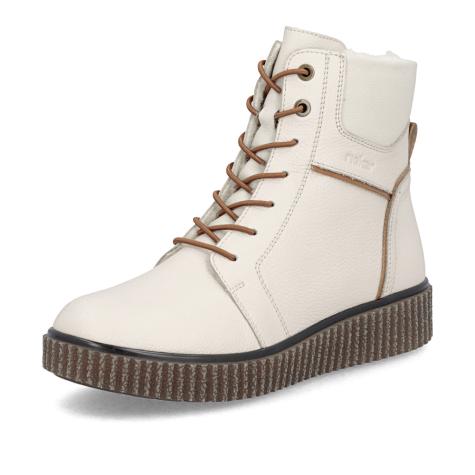 Dámska členková obuv RIEKER Y4303-80 béžová W5