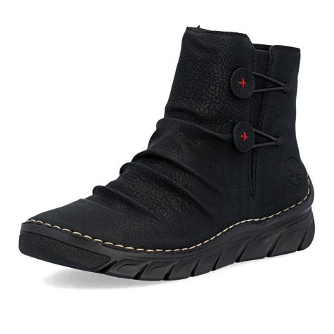 Dámska členková obuv RIEKER 55052-00 čierna W6