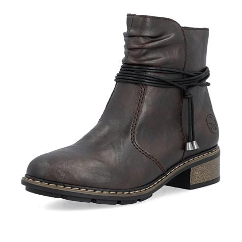 Dámska členková obuv RIEKER 77263-25   BROWN   H/W6