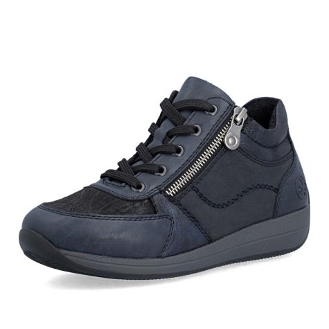 Dámska členková obuv RIEKER N1107-14 modrá W6
