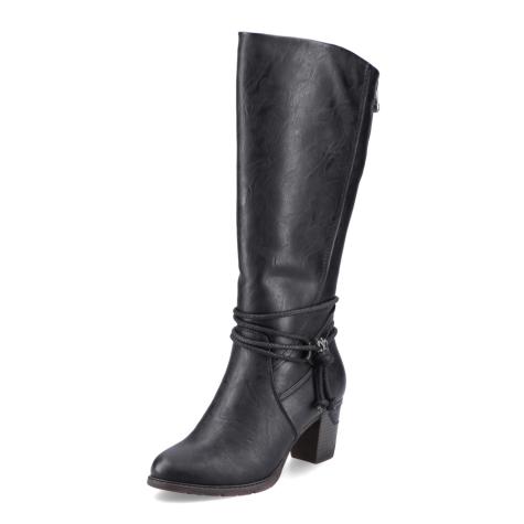 Dámské kozačky RIEKER 96059-00 černá W5