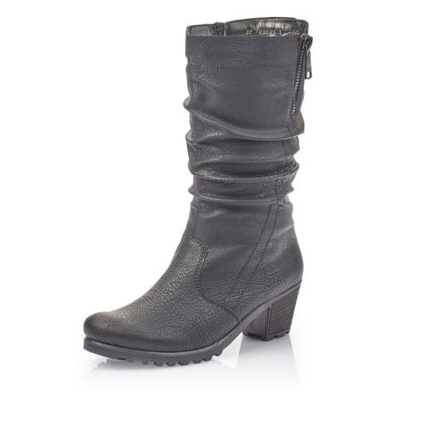 Dámske čižmy RIEKER Y8053-00 čierna W4