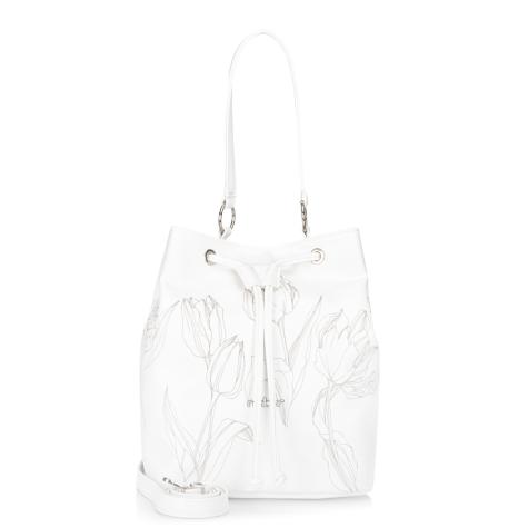 Dámska kabelka RIEKER C2607-110-TUL biela S6