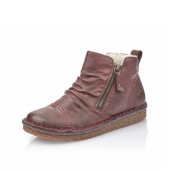 detail Dámska členková obuv RIEKER 70952-35 ROT H/W 9