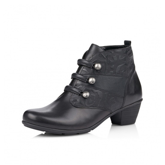 detail Dámská kotníková obuv REMONTE R7577-01 SCHWARZ H/W 9