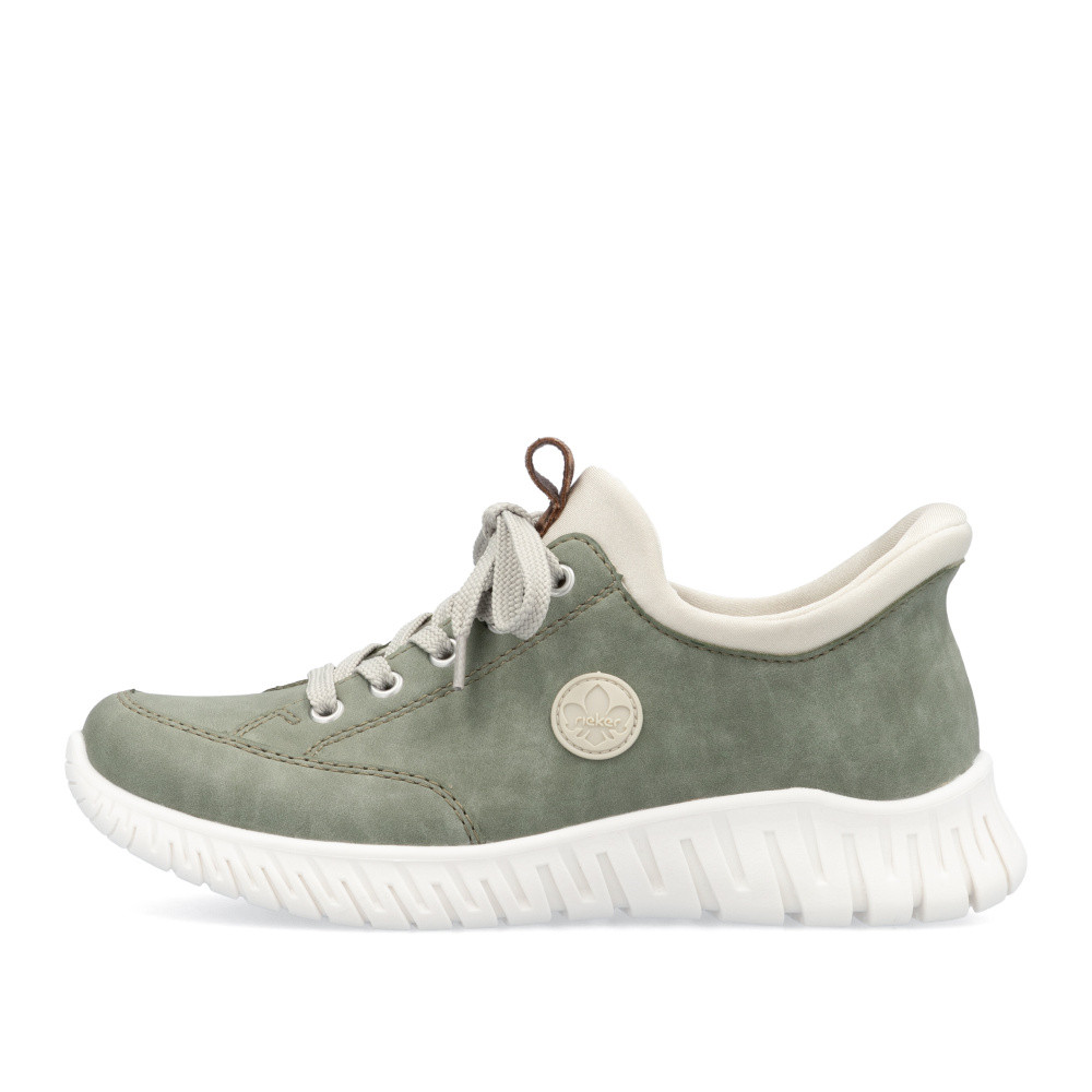 Rieker Damen Slipper M5354 - Bequeme Hausschuhe Mit Gummizug In Rot