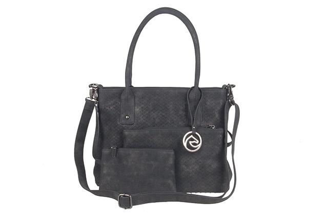 detail Dámská kabelka s vyřezávaným dvouvrstvým svrškem Q0411-45 / šedá