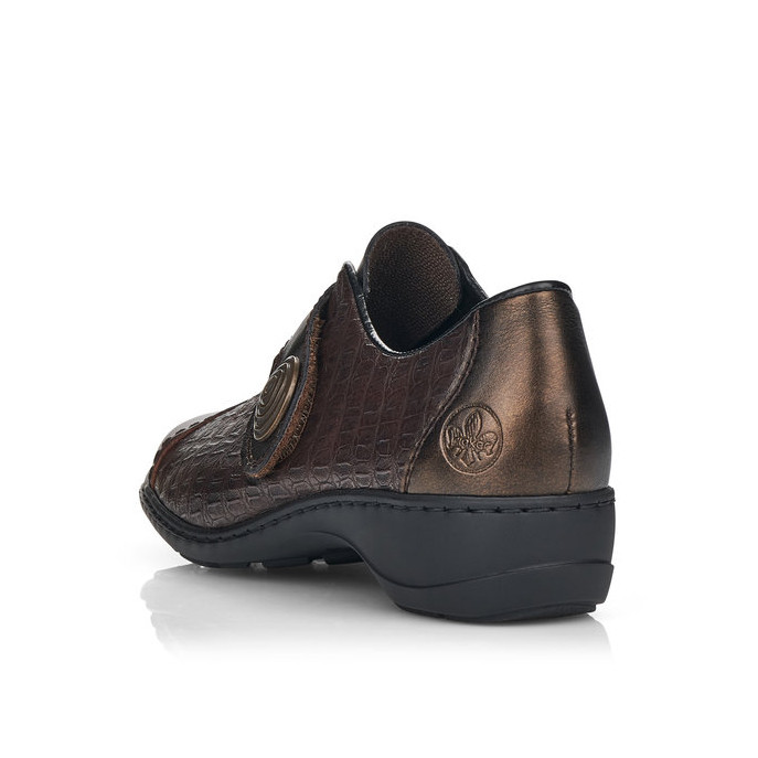 detail Dámské polobotky RIEKER RIE-10101505-W1 hnědá