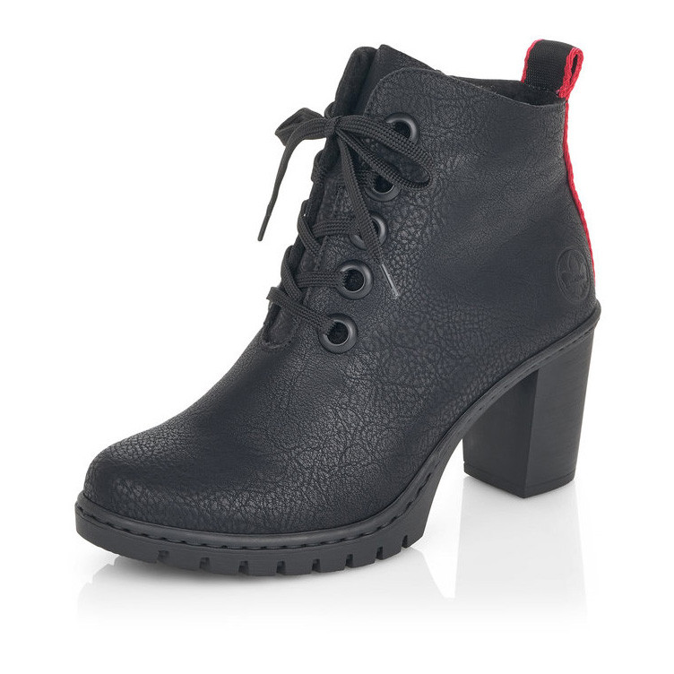 detail Dámská kotníková obuv RIEKER Y2532-00 černá W0