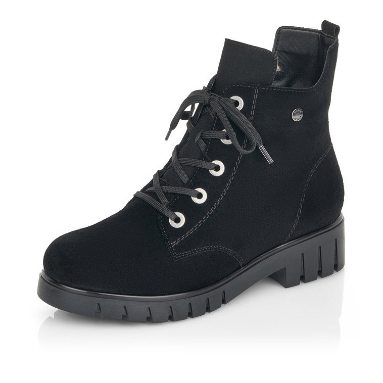 detail Dámská kotníková obuv RIEKER X2610-00 černá W0