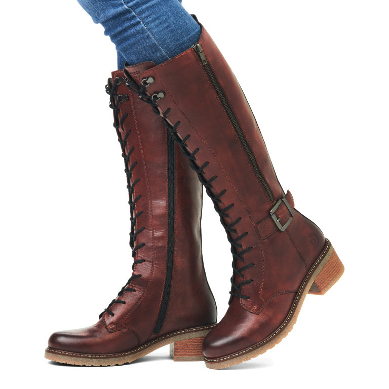 detail Dámské kozačky REMONTE D1A74-22 hnědá W3