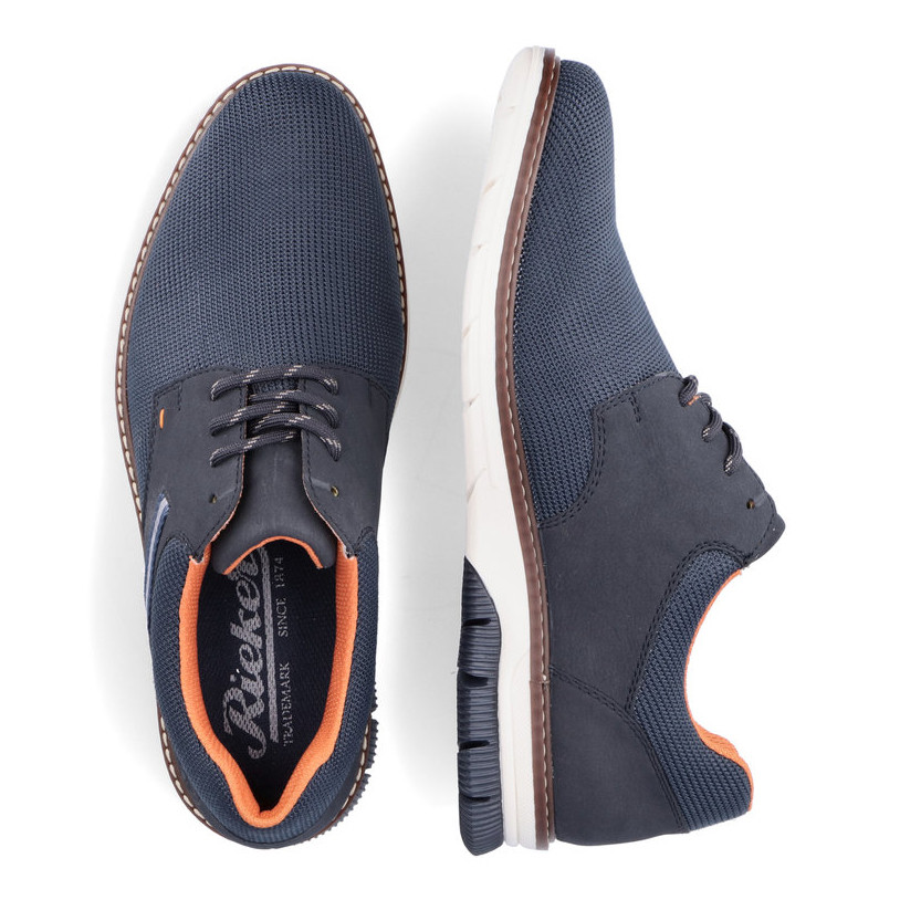 detail Pánské polobotky RIEKER 14412-15 modrá W1