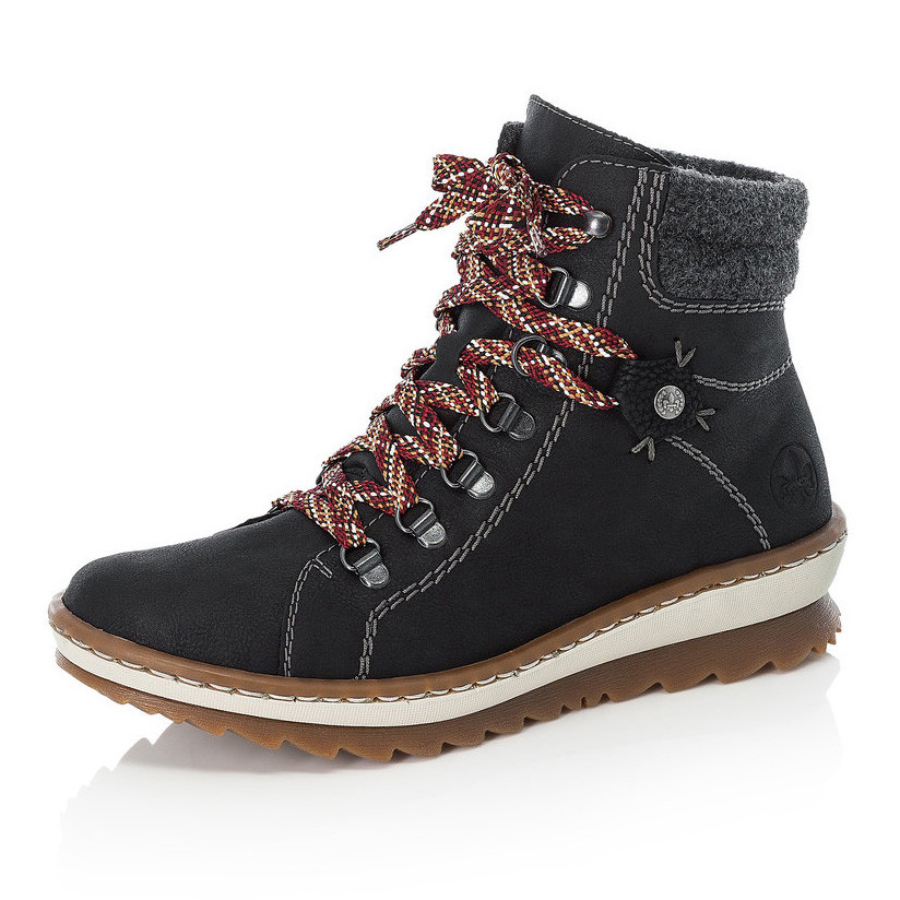 detail Dámská kotníková obuv RIEKER Z8609-00 černá W0