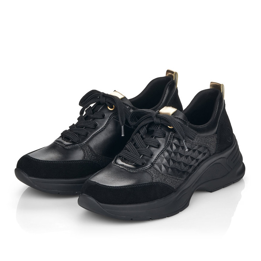 detail Dámské tenisky RIEKER RIE-10101512-W1 černá