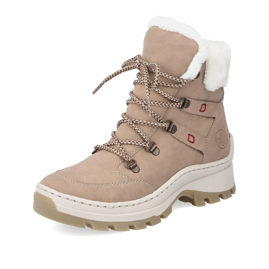 detail Dámská kotníková obuv RIEKER X9336-20 béžová W2