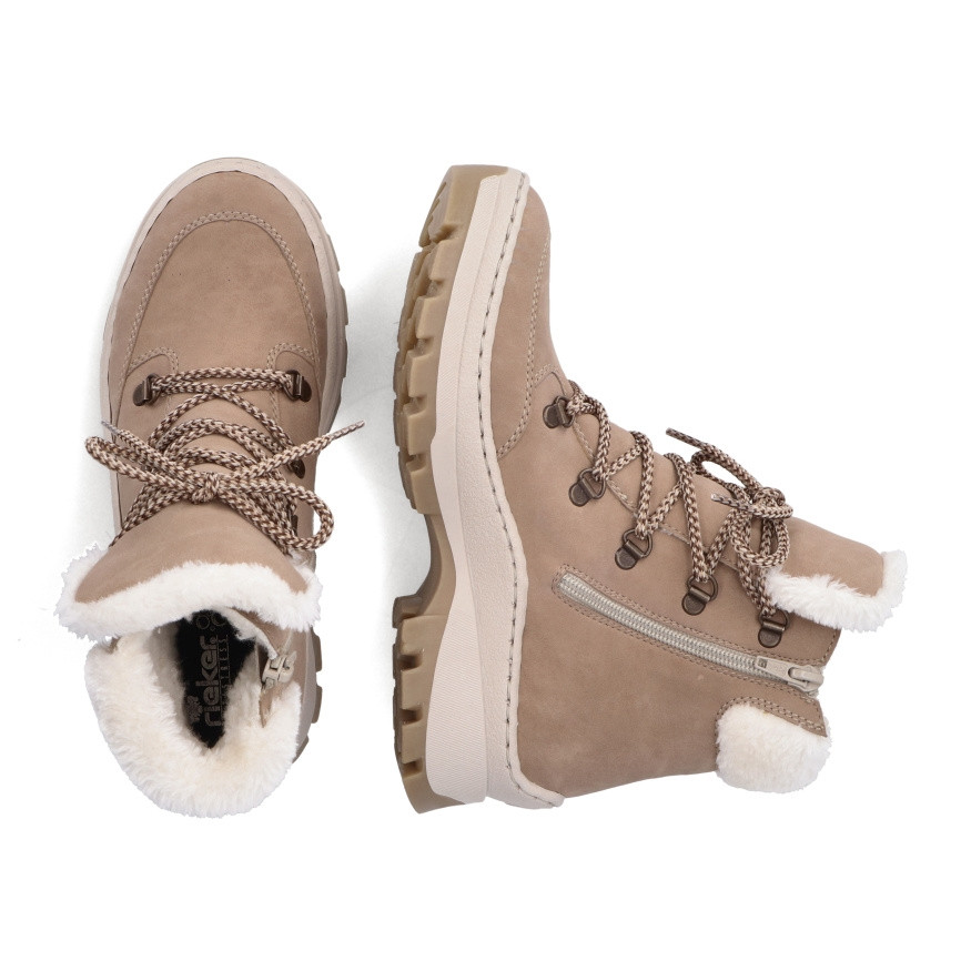 detail Dámská kotníková obuv RIEKER X9336-20 béžová W2