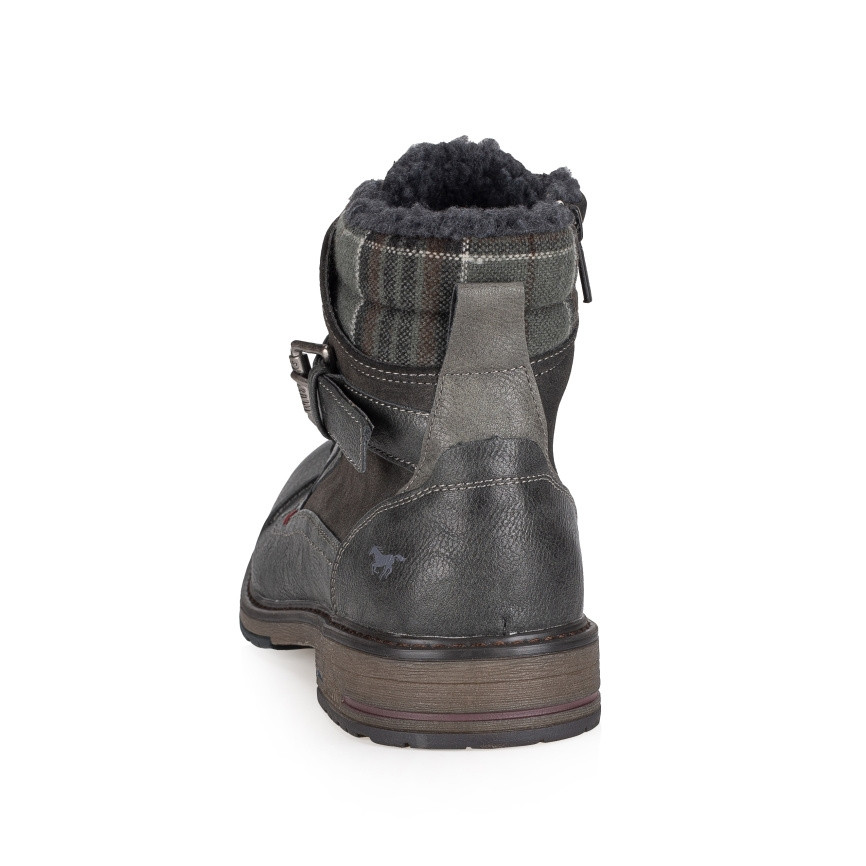 detail Pánská kotníková obuv MUSTANG 4157605-259 šedá W4