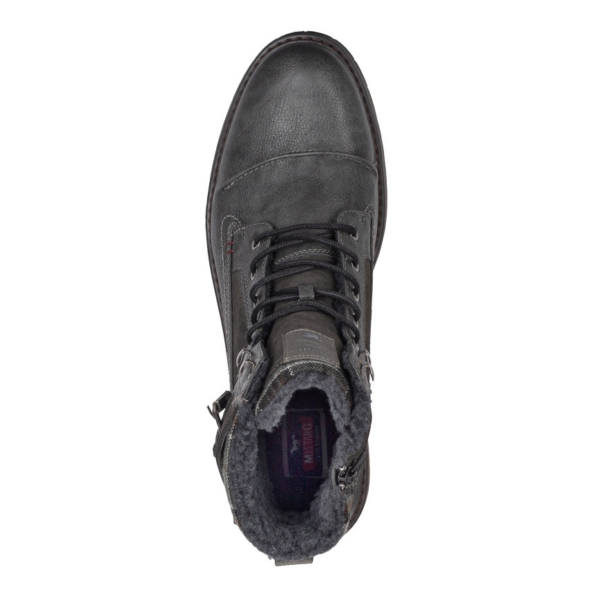 detail Pánská kotníková obuv MUSTANG 4157605-259 šedá W4