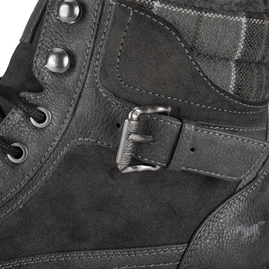 detail Pánská kotníková obuv MUSTANG 4157605-259 šedá W4