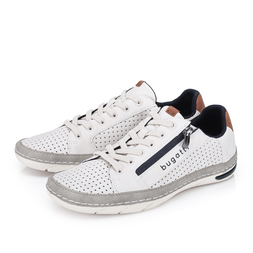 detail Pánské polobotky BUGATTI 321-ASG05-5400-2100 bílá S6