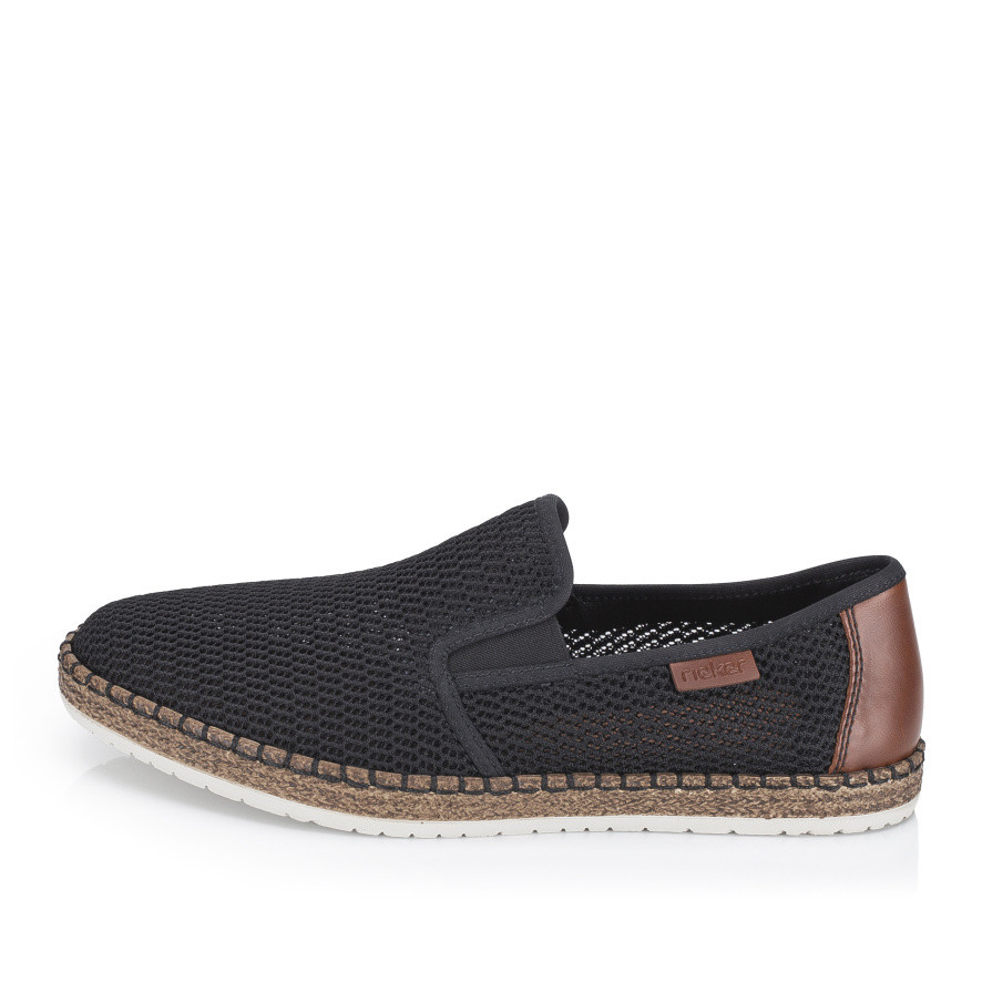 detail Pánské mokasíny RIEKER B5276-00 černá S6