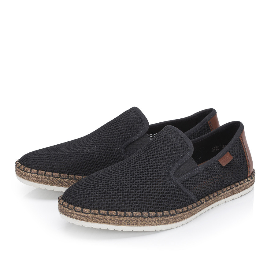 detail Pánské mokasíny RIEKER B5276-00 černá S6