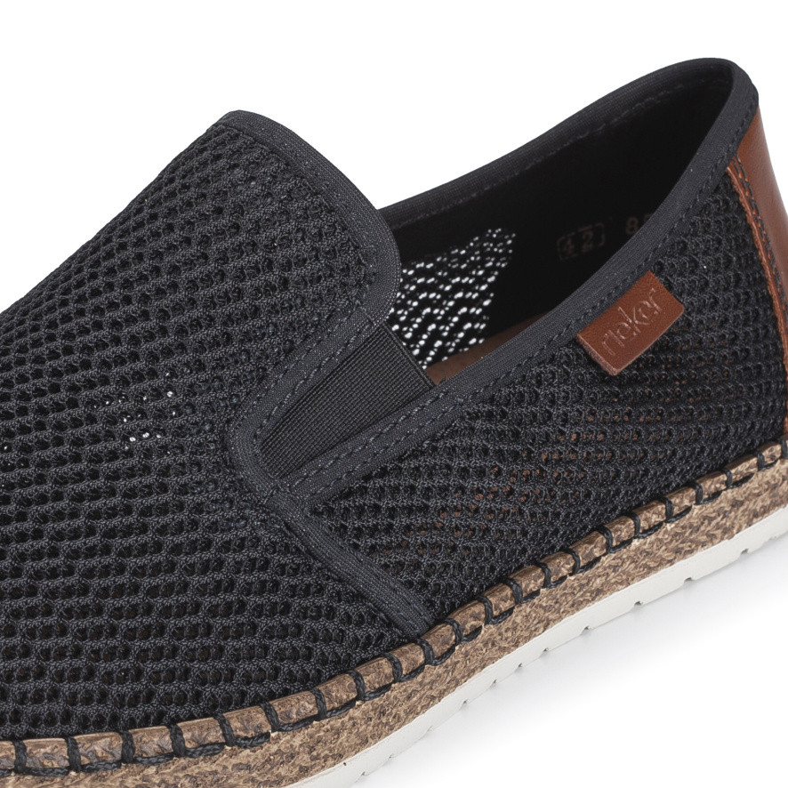 detail Pánské mokasíny RIEKER B5276-00 černá S6