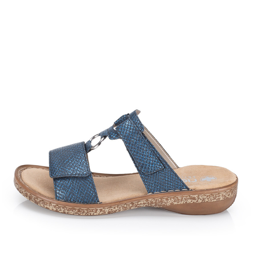 detail Dámské nazouváky RIEKER 628P9-14 modrá S6