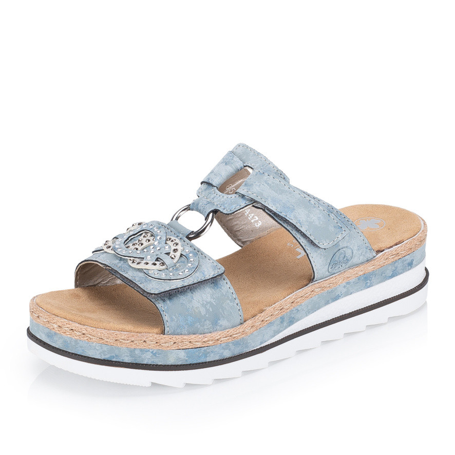 detail Dámské nazouváky RIEKER V7986-12 modrá S6