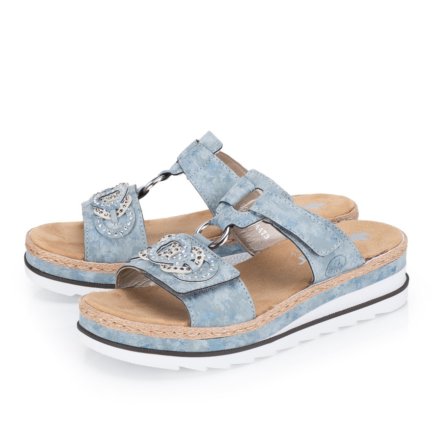 detail Dámské nazouváky RIEKER V7986-12 modrá S6