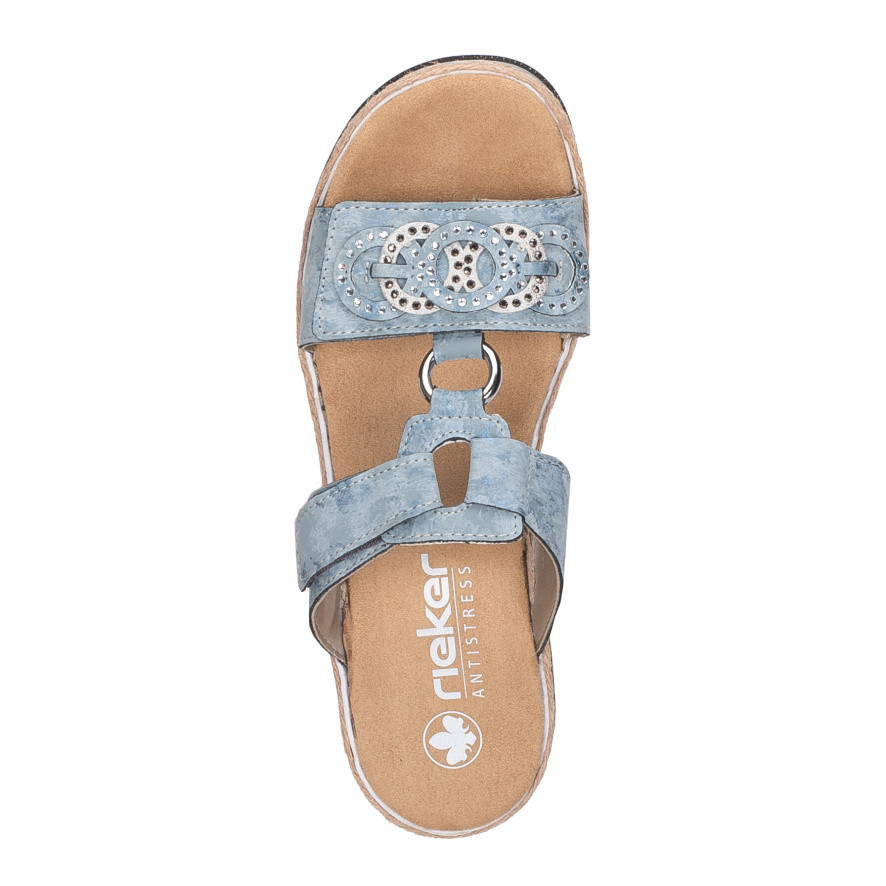 detail Dámské nazouváky RIEKER V7986-12 modrá S6