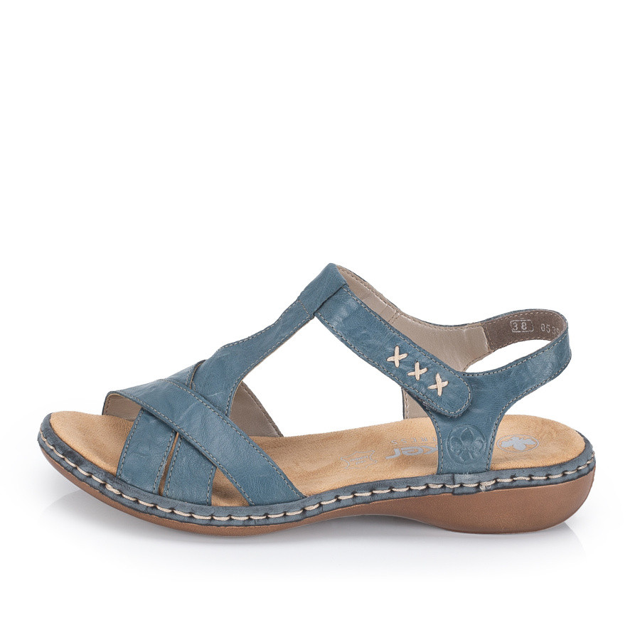 detail Dámské sandály RIEKER 65919-12 modrá S6