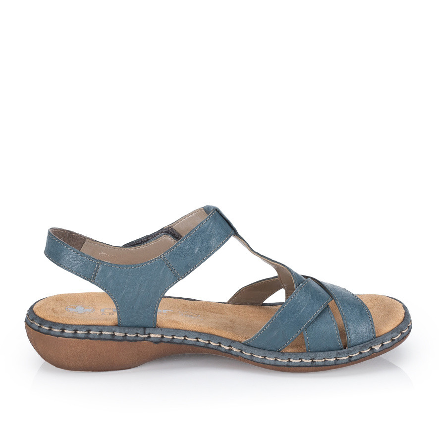 detail Dámské sandály RIEKER 65919-12 modrá S6