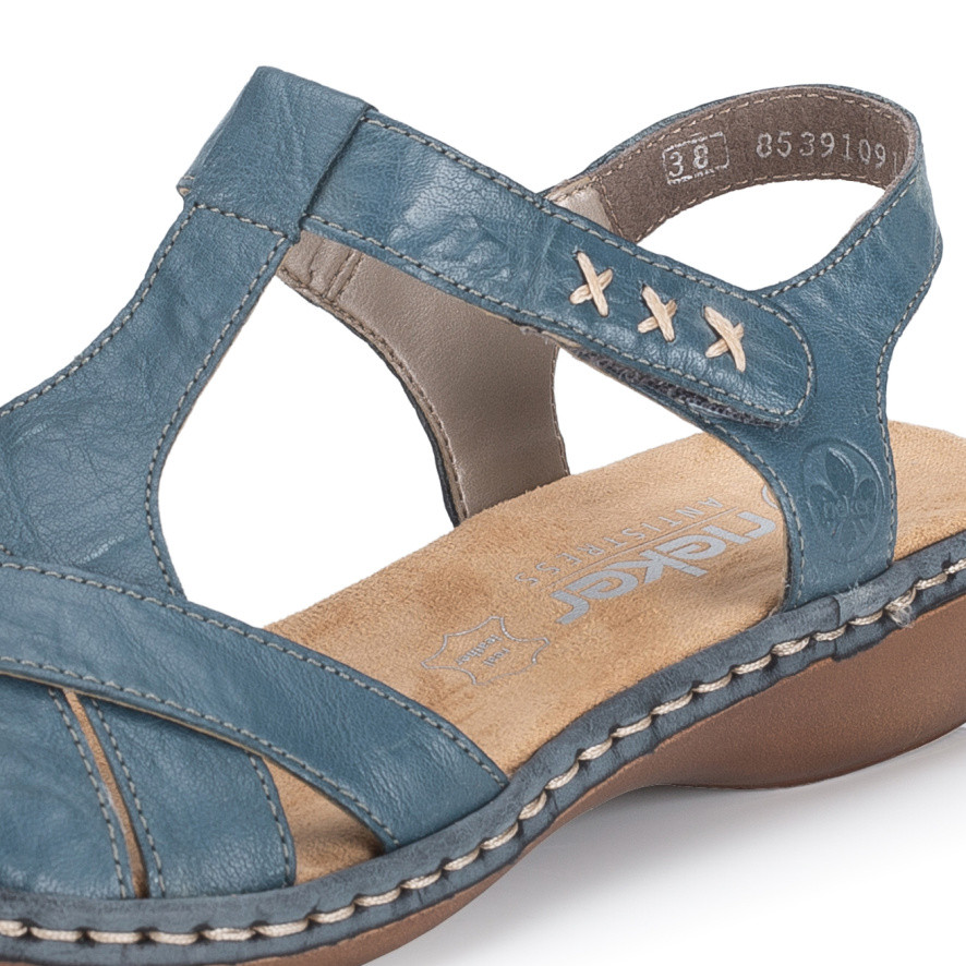 detail Dámské sandály RIEKER 65919-12 modrá S6