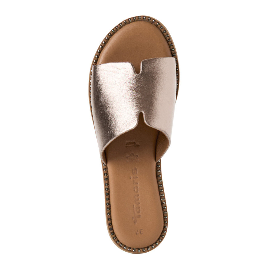 detail Dámské nazouváky TAMARIS 27135-42-915 zlatá S6