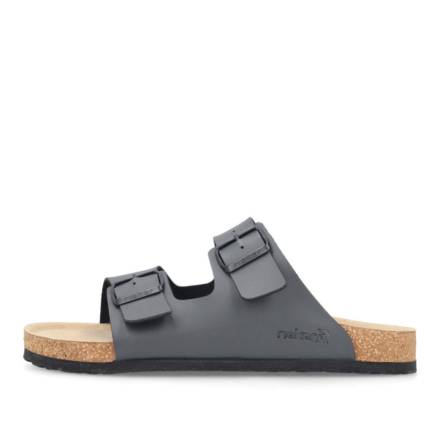 detail Pánské nazouváky RIEKER 22190-45 šedá S6