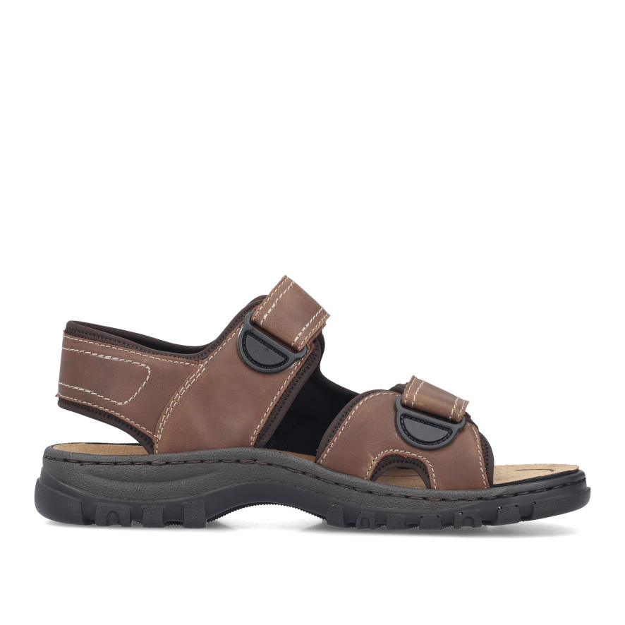 detail Pánské sandály RIEKER 25053-22 hnědá S6