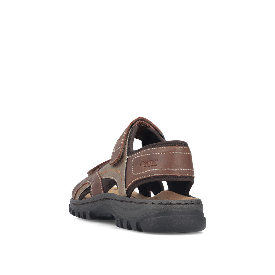 detail Pánské sandály RIEKER 25053-22 hnědá S6