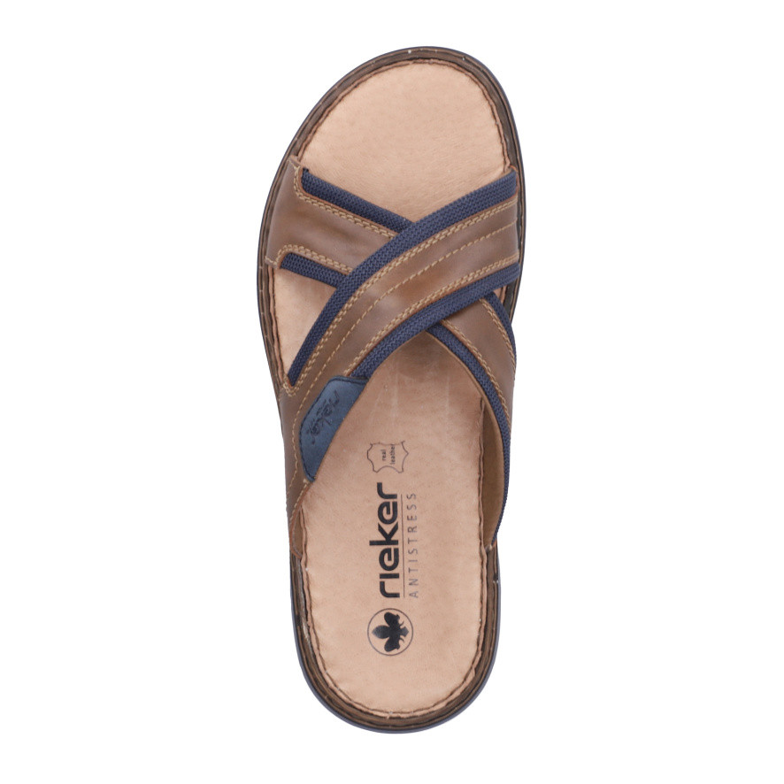 detail Pánské nazouváky RIEKER 25182-14 hnědá S6