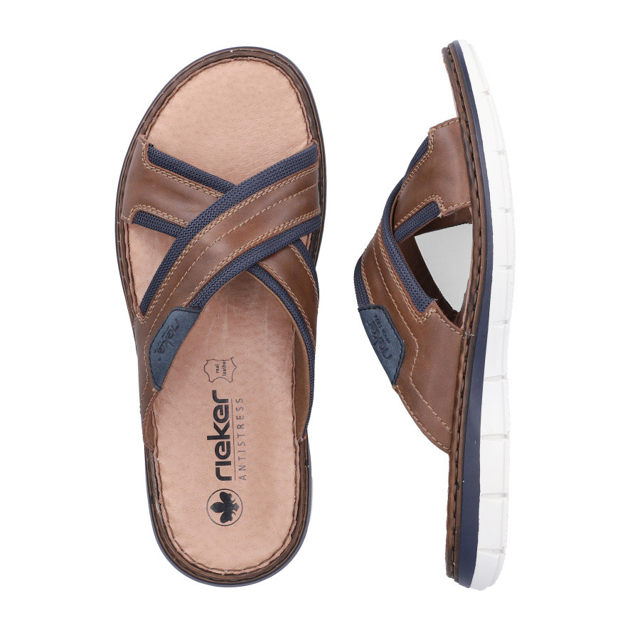 detail Pánské nazouváky RIEKER 25182-14 hnědá S6