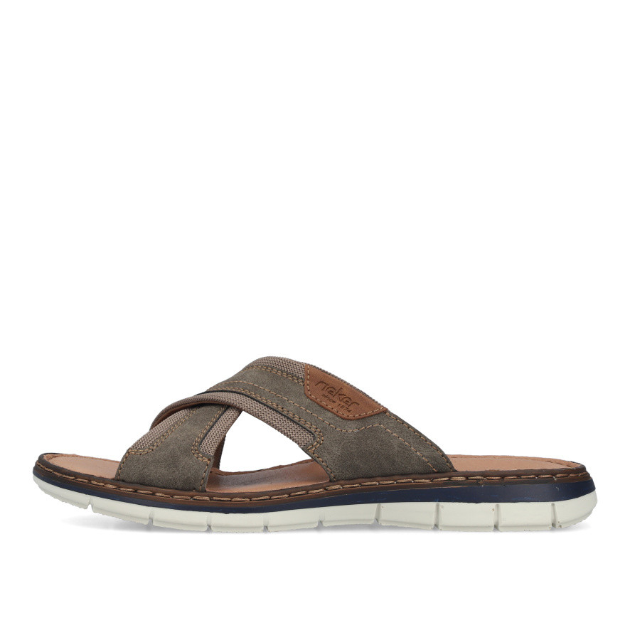 detail Pánské nazouváky RIEKER 25182-25 šedá S6