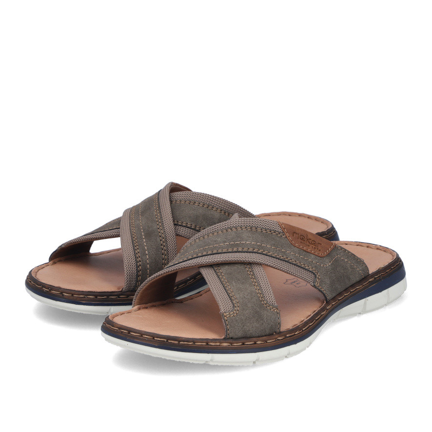 detail Pánské nazouváky RIEKER 25182-25 šedá S6