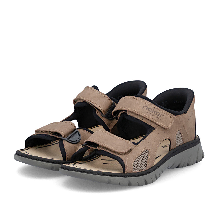 detail Pánské sandály RIEKER 26753-25 hnědá S6