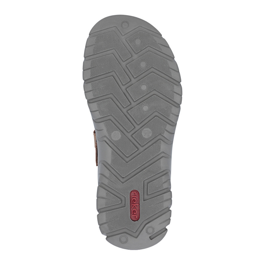 detail Pánské sandály RIEKER 26753-25 hnědá S6