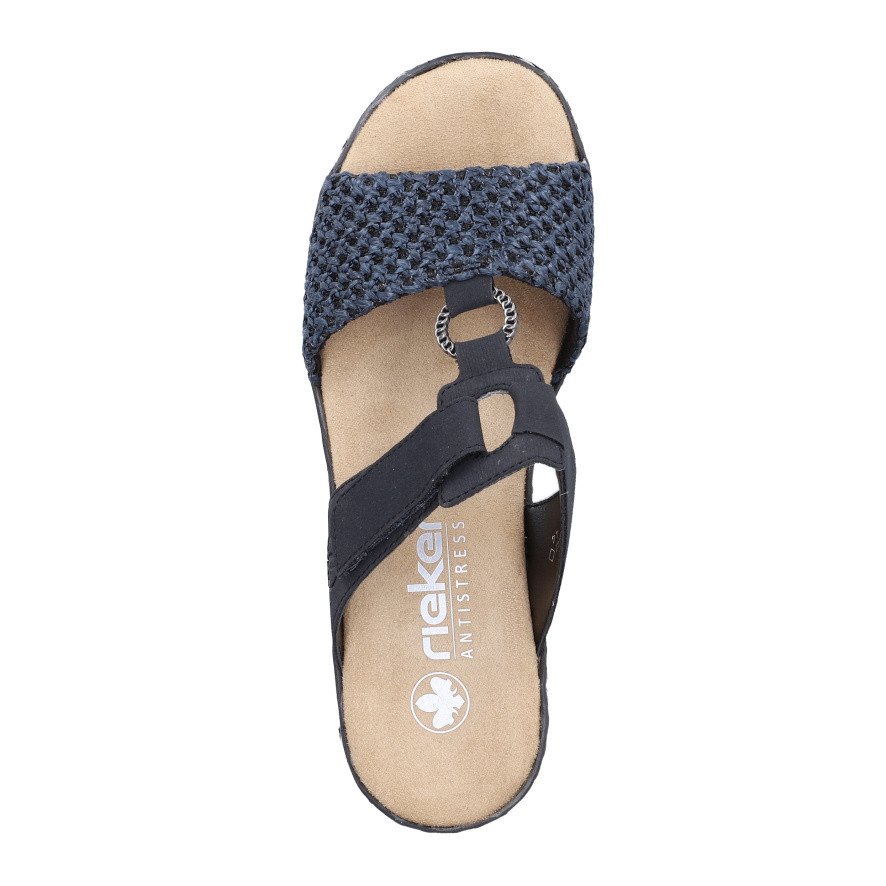 detail Dámské nazouváky RIEKER 62943-14 modrá S6