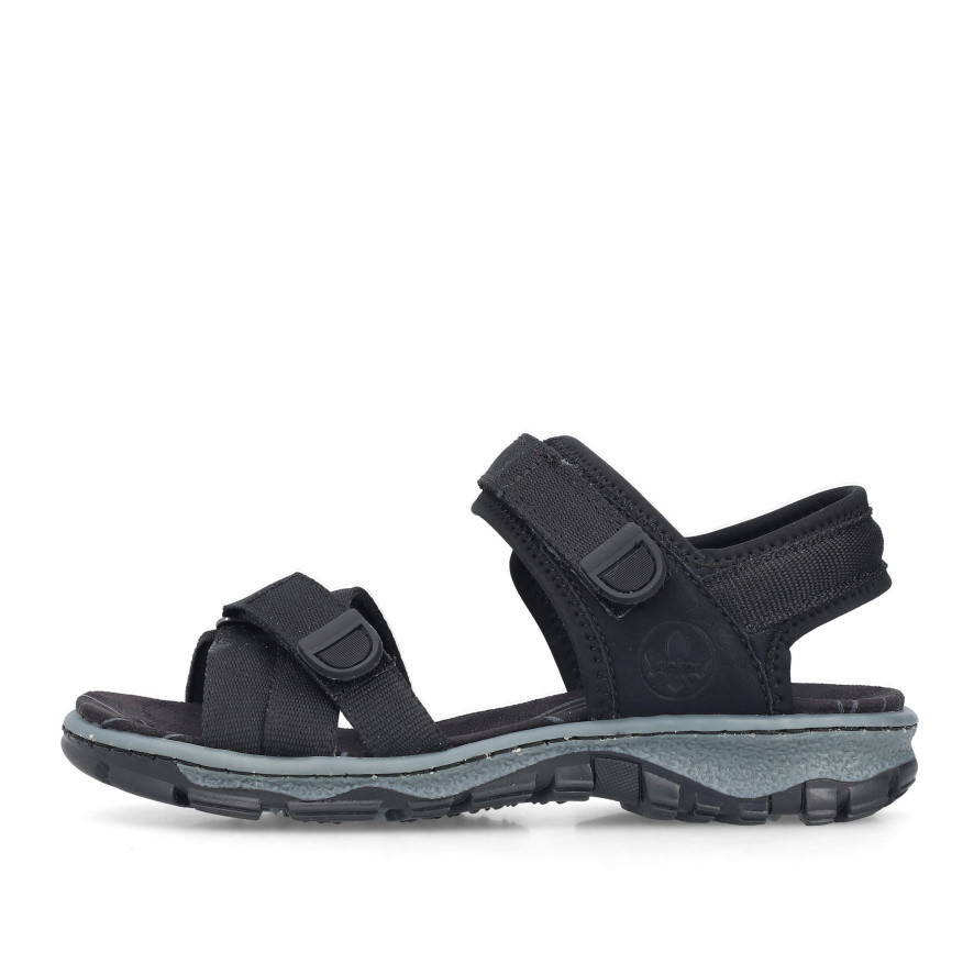 detail Dámské sandály RIEKER 68852-00 černá S6